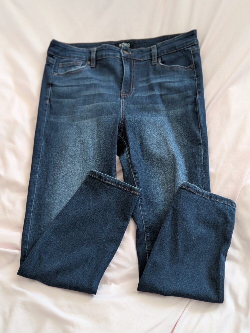 Buffalo David Bitton Blue Aubrey High Rise Ankle Grazer Jeans 8